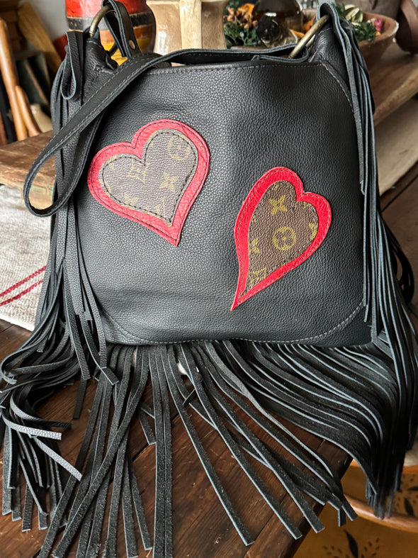 Hearts on Fire fringe bag