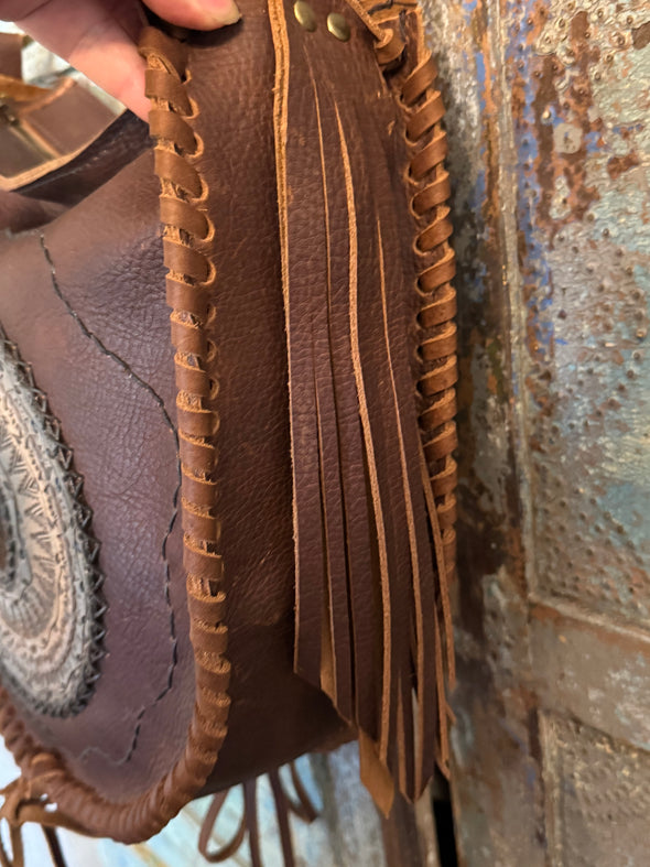 Dinosaur bone inlay Bag