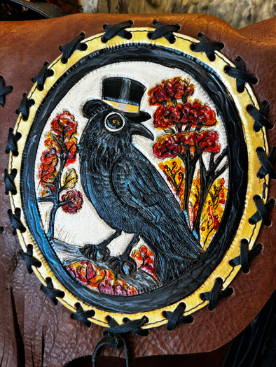 Dapper Mr Crow fringe bag