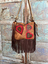 Trailing Hearts LV fringe bag