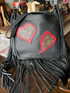 Hearts on Fire fringe bag