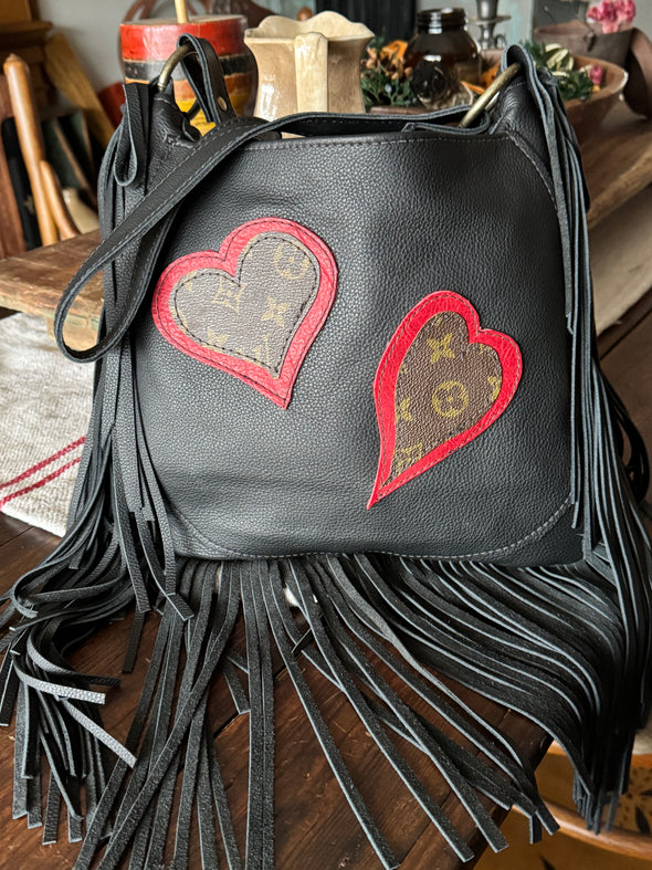 Hearts on Fire fringe bag