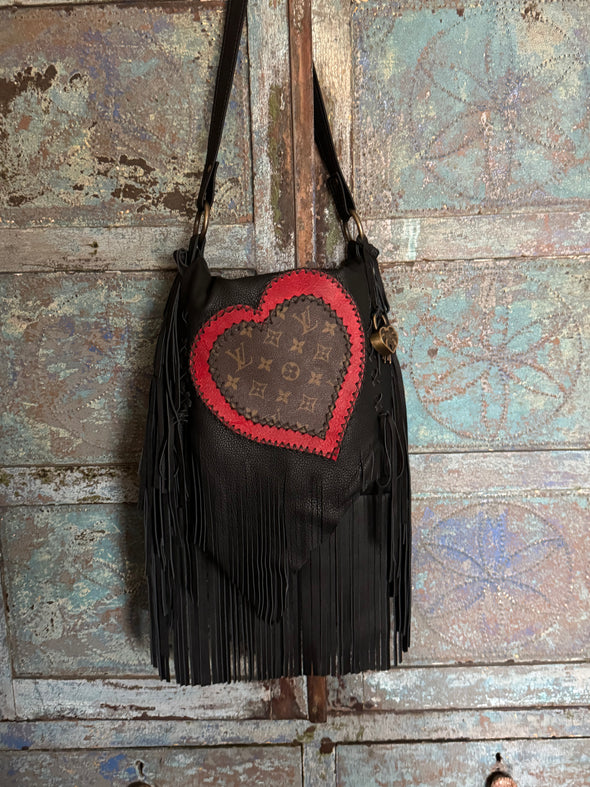 Hearts on Fire fringe bag