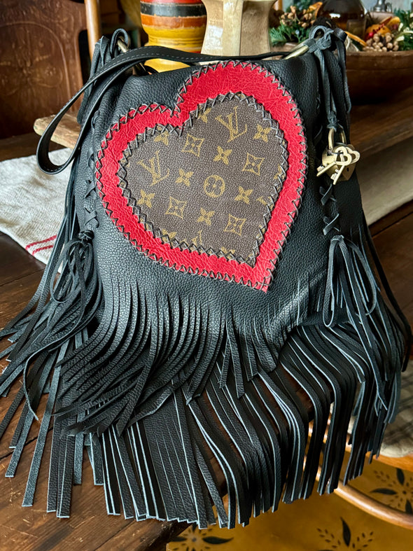 Hearts on Fire fringe bag