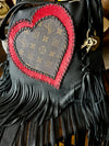 Hearts on Fire fringe bag