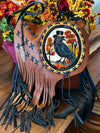 Dapper Mr Crow * fringe bag