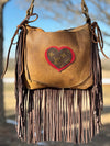 Trailing Hearts LV fringe bag