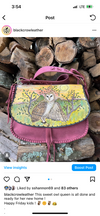 Custom For margarita **** 1/2 deposit for owl saddle bag…